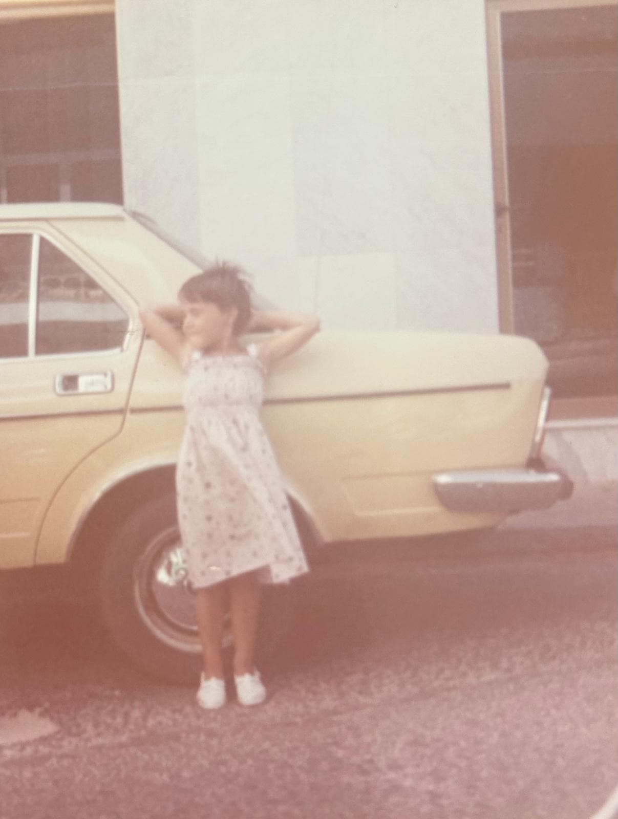Fotografía de infancia de Alicia en Guanarteme, Las Palmas.